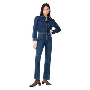 DL1961 Women's Dark Blue Denim Overalls